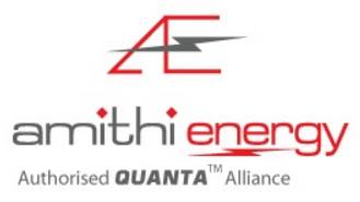 Logo of Amithi Energy for UPS battery